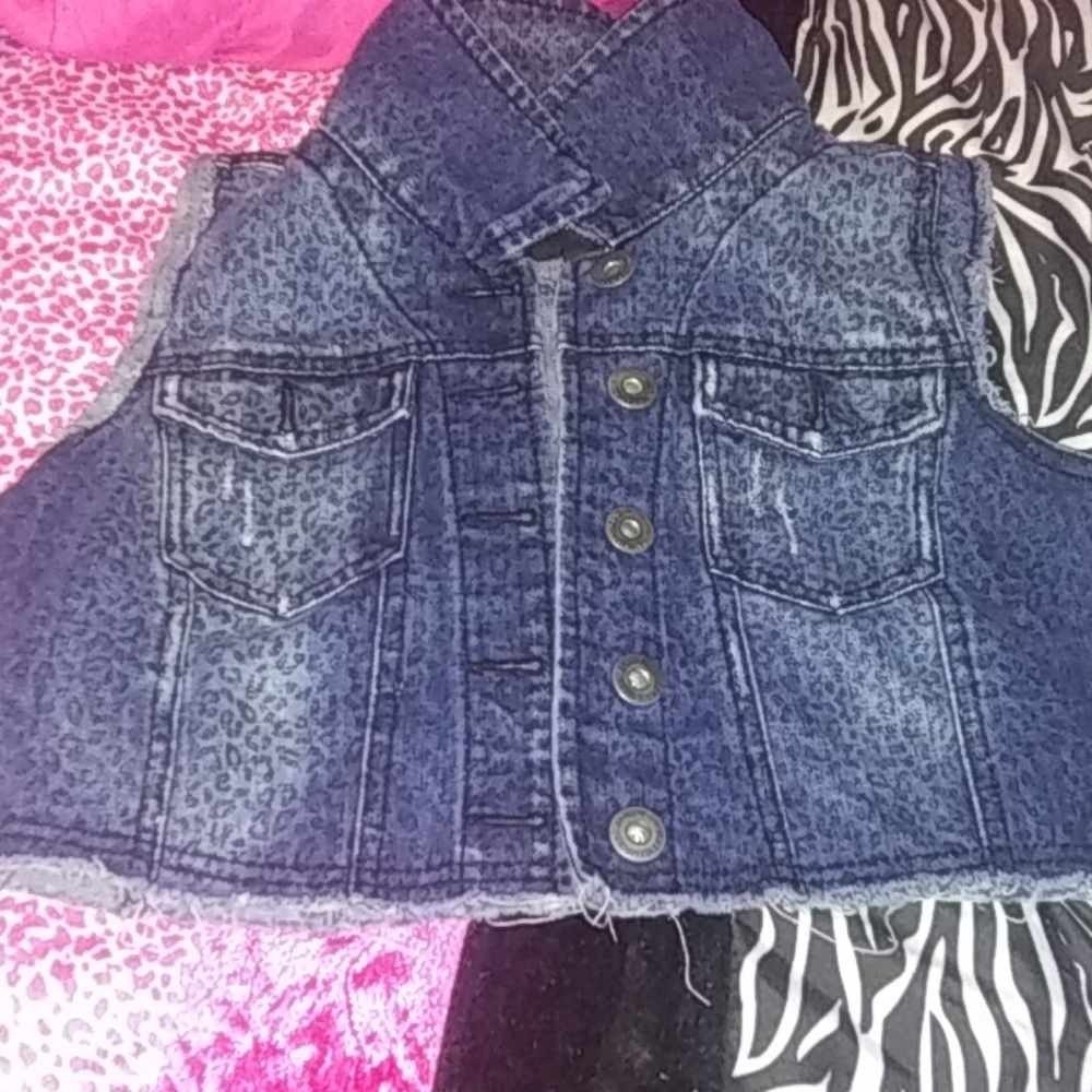 Jean short sleeve jacket